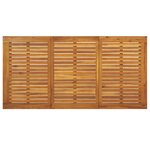 vidaXL Table de jardin et pieds en forme de U 160x80x75 cm bois acacia
