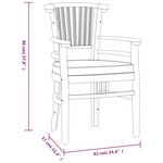 vidaXL Ensemble à manger de jardin 7 Pièces Bois de teck solide