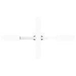 vidaXL Pied de table basse en forme d'araignée  blanc  98 x 58 x (42-43) cm  acier