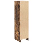 vidaXL Buffet haut chêne fumé 29 5x34x119 5 cm bois d'ingénierie