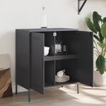 vidaXL Buffet anthracite 68x39x79 cm acier
