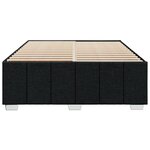 vidaXL Cadre de lit sans matelas noir 140x200 cm tissu