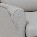 vidaXL fauteuil Gris nuage 76 x 94 x 102 cm tissu