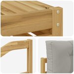 vidaXL Ensemble de canapés d'extérieur 7 Pièces Blanc et gris clair