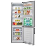 CONTINENTAL EDISON CEFC268DS Réfrigérateur combiné 268 L Froid Statique Distributeur d'eau L 55 cm x P 55,8 cm x H 180 cm silver