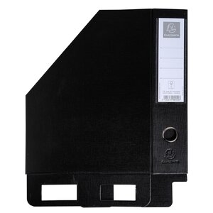 Porte-revues Pp - Dos 70mm - Livrés À Plat - 23x31cm - Noir - X 10 - Exacompta