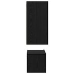 vidaXL Ensemble meuble TV 3 Pièces Chêne noir 60 x 30 x 30 cm