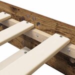 vidaXL Cadre de lit Bois ancien 80 x 200 cm Bois d'ingénierie