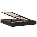 vidaXL Lit avec rangement et matelas Noir 160 x 200 cm Velours