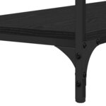 vidaXL Table console Chêne noir 100 x 34.5 x 75 cm Bois d'ingénierie
