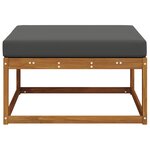 vidaXL Pouf d'Extérieur Bois d'Acacia Massif Naturel