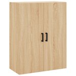 vidaXL Buffet haut Chêne sonoma 69 5x34x180 cm Bois d'ingénierie