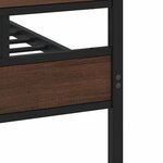 vidaXL Cadre de lit en métal sans matelas chêne marron 183x213 cm