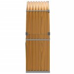 vidaXL Porte-bûches aspect bois 120x45x140 cm acier galvanisé
