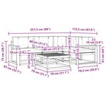 vidaXL Ensemble de canapés d'extérieur 5 pc Blanc et anthracite