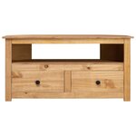vidaXL Meuble TV d'angle 93x49x49 cm Pin solide Assortiment Panama