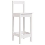 vidaXL Ensemble de bar de jardin 3 Pièces blanc bois de pin massif