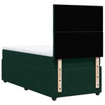 vidaXL Sommier à lattes de lit et matelas Vert foncé 80x200 cm Velours