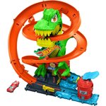 Mattel JBM73 - Hot Wheels Coffret T-Rex Bataille de Feu