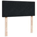 vidaXL Cadre de lit ottoman avec matelas noir 120x200 cm velours