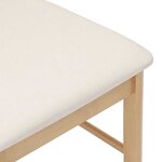 vidaXL Chaises à manger coussins 2 Pièces bois massif caoutchouc