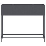 vidaXL Bac de jardin surélevé Anthracite 100 x 26 x 82 cm Acier