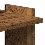 vidaXL Bibliothèque à 3 niveaux vieux bois 60x30x120cm bois ingénierie