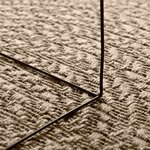 vidaXL Tapis ZIZUR beige Ø 90 cm aspect de jute intérieur et extérieur