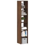 vidaXL Bibliothèques 2 Pièces empilable chêne marron bois d'ingénierie