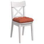 vidaXL Coussins de siège 4 Pièces Rouge orange 40 x 40 cm