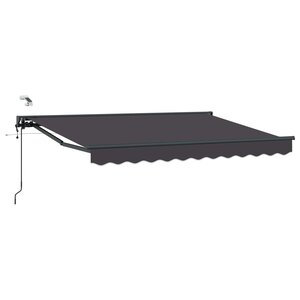 vidaXL Auvent rétractable électrique Anthracite 3 x 2 5 m