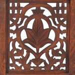vidaXL Cloison de séparation 5 panneaux Marron 200x165cm Bois manguier
