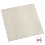 vidaXL Dalles de plancher autoadhésives 20 Pièces PVC 1 86 m² beige
