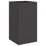 vidaXL Jardinière noir 42x38x75 cm acier laminé à froid
