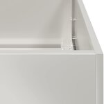 vidaXL Jardinière 100x100x40 cm acier inoxydable