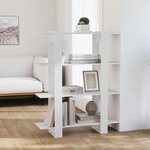 vidaXL Bibliothèque/Séparateur de pièce Blanc 100x30x123 5 cm