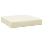 vidaXL Coussins de palette 3 Pièces blanc crème tissu oxford