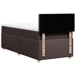 vidaXL Sommier à lattes de lit avec matelas Marron foncé 90x200 cm