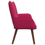 vidaXL Sofa 2 places Bordeaux 115 x 61 x 87 cm Velours