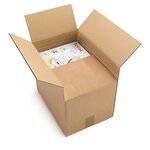 Caisse carton brune simple cannelure variabox qualité eco 31x22x10/20 cm (lot de 20)