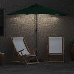 vidaXL Parasol de jardin Vert 294 x 150 x 223 cm tissu