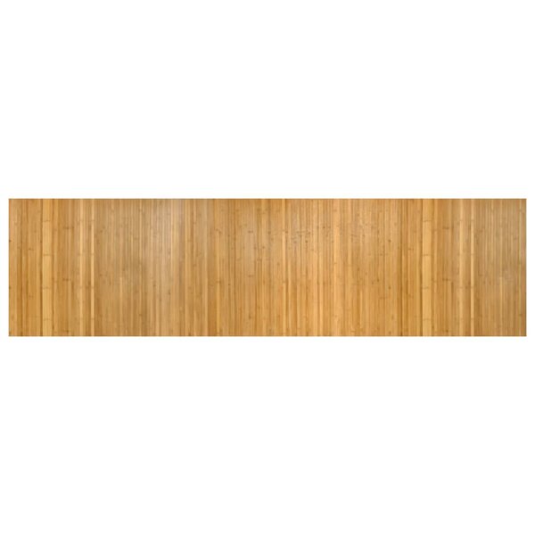 vidaXL Tapis rectangulaire naturel 80x300 cm bambou