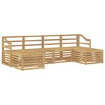 vidaXL Ensembles de canapés 6 Pièces Blanc Bois d'Acacia Massif