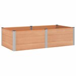 vidaXL Jardinière surélevée Marron 200 x 100 x 54 cm WPC et Aluminium