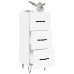 vidaXL Buffet blanc 34 5x34x90 cm bois d'ingénierie