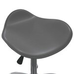 vidaXL Chaises pivotantes à manger lot de 6 gris similicuir
