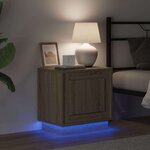 vidaXL Cabinet de chevet avec Chêne sonoma 44 x 34 5 x 45 cm