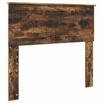 vidaXL Lit de Rangement Chêne fumé 100 x 200 cm Bois d'ingénierie