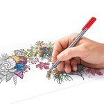 Etui de 42 feutres fineliner triplus brilliant colours pte fine 0 3 mm staedtler