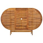vidaXL Table de jardin pliable 160x85x75 cm Bois d'acacia massif